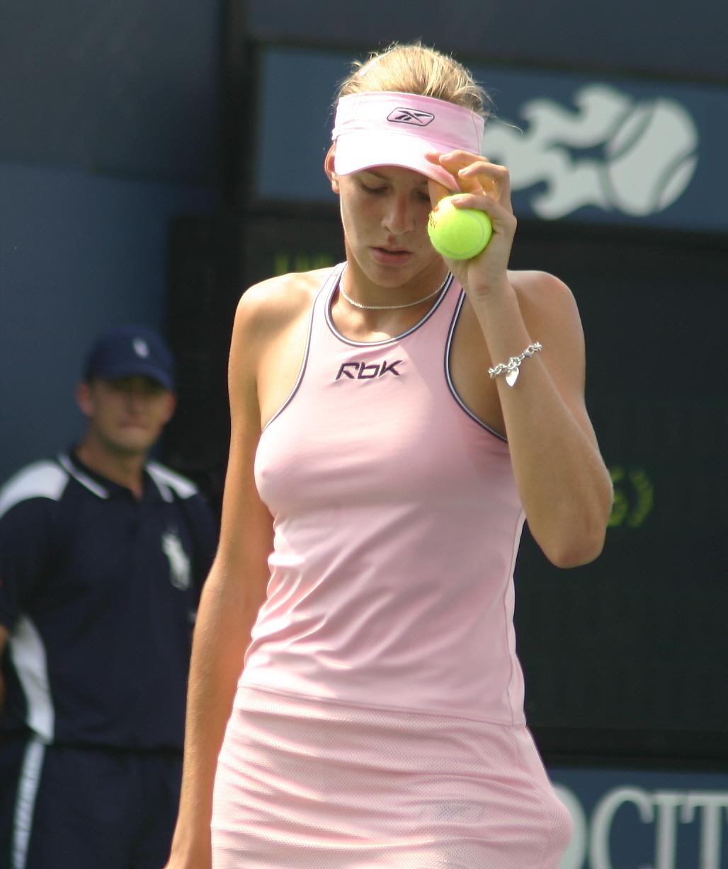 Nicole Vaidisova Concentrates on Her Nipples